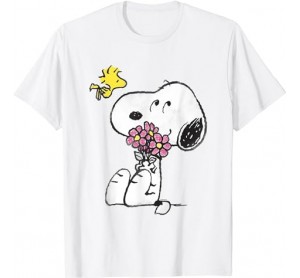 Peanuts Snoopy mother_s love flowers T-Shirt